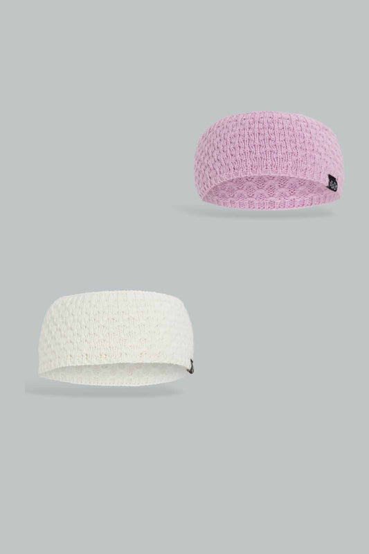 Redtag-Lilac-&-White-Embelished-Headwarmer-Category:Knitted-Accessories,-Colour:Assorted,-Dept:Girls,-Filter:Girls-Accessories,-GIR-Knitted-Accessories,-New-In,-New-In-GIR-ACC,-Non-Sale,-Section:Girls-(0-to-14Yrs),-W22B-Girls-