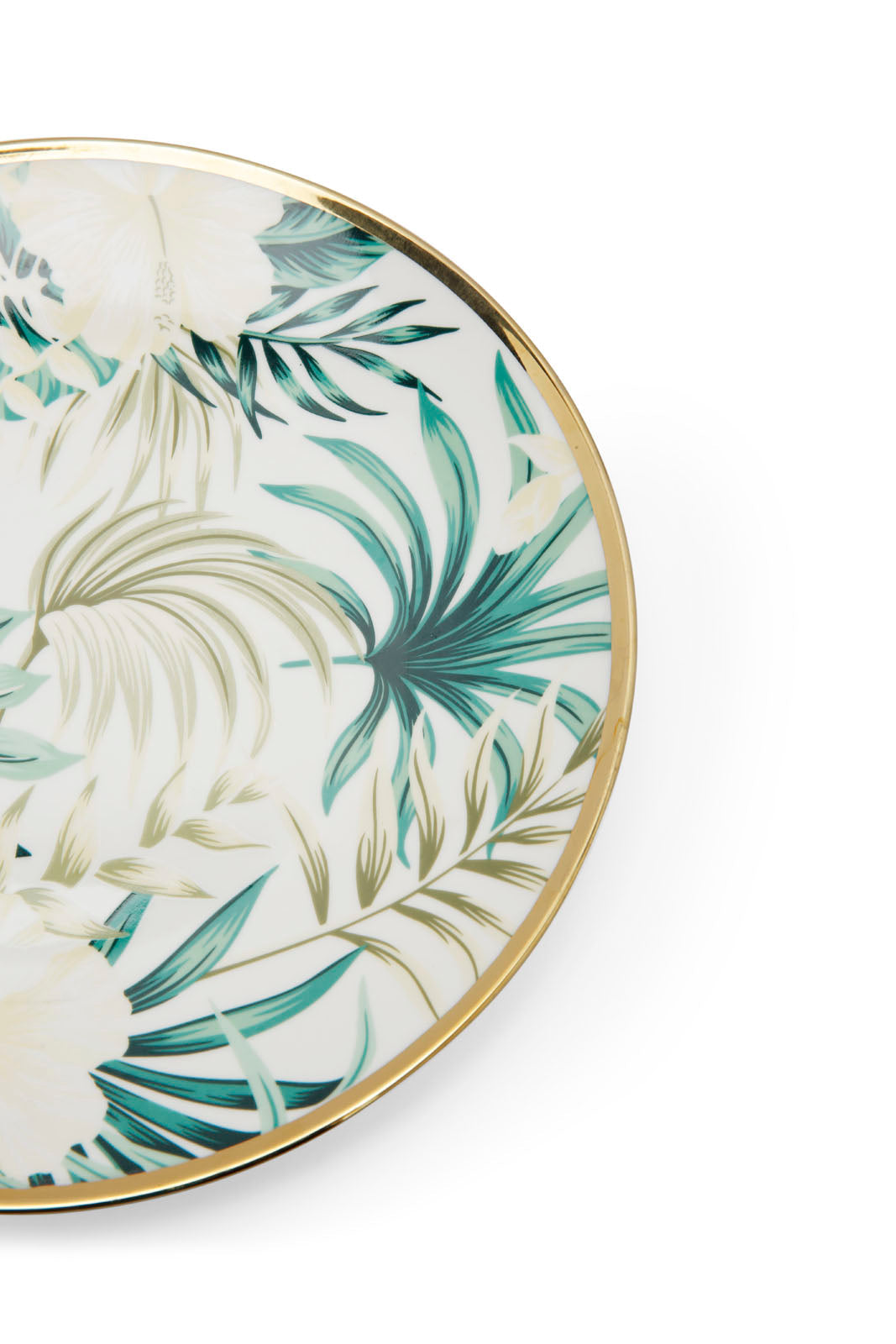 Redtag-Assorted-Floral-Coupe-Shape-Side-Plate-With-Gold-Rim-Category:Plates,-Colour:Assorted,-Deals:New-In,-Dept:Home,-Filter:Home-Dining,-HMW-DIN-Crockery,-New-In-HMW-DIN,-Non-Sale,-Section:Homewares,-W22A-Home-Dining-