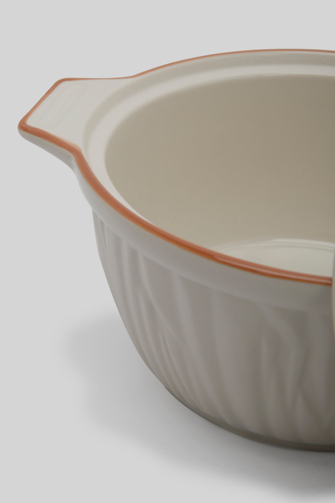 Redtag-White-Porcelain-Embossed-Tureen-With-Copper-Border-Category:Servewares,-Colour:White,-Deals:New-In,-Dept:Home,-Filter:Home-Dining,-HMW-DIN-Serveware,-New-In-HMW-DIN,-Non-Sale,-Section:Homewares,-W22B-Home-Dining-