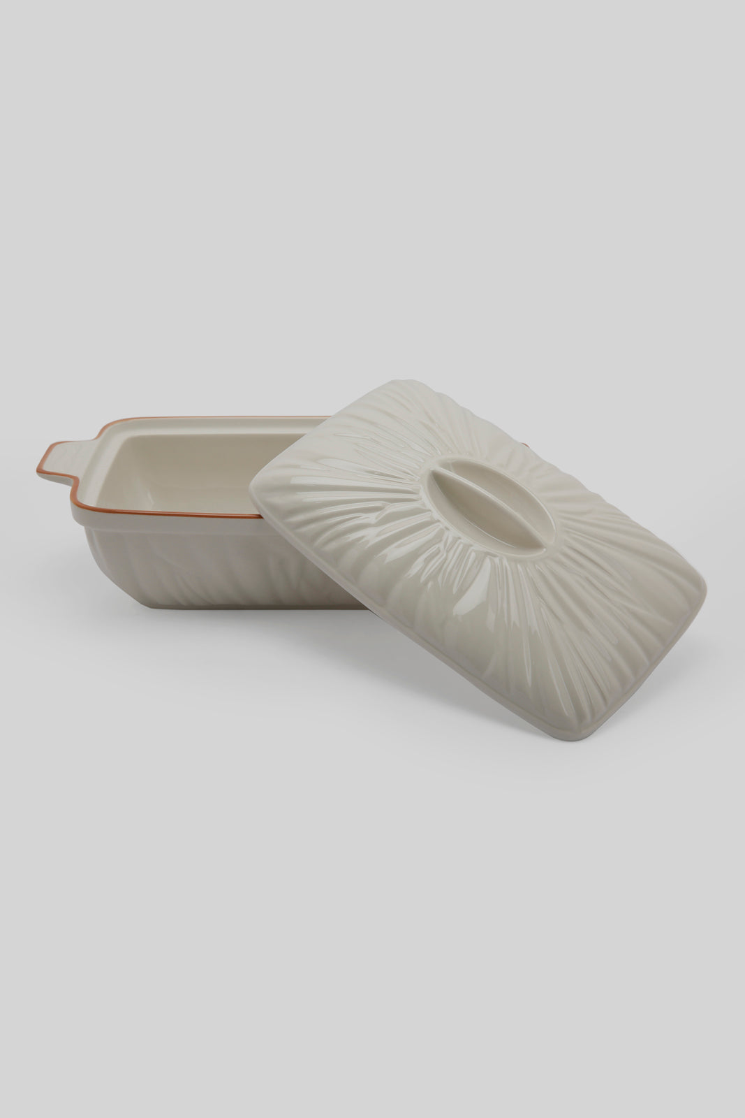 Redtag-White-Porcelain-Embossed-Rectangle-Dish-With-Copper-Border-Category:Servewares,-Colour:White,-Deals:New-In,-Filter:Home-Dining,-HMW-DIN-Serveware,-New-In-HMW-DIN,-Non-Sale,-Section:Homewares,-W22B-Home-Dining-