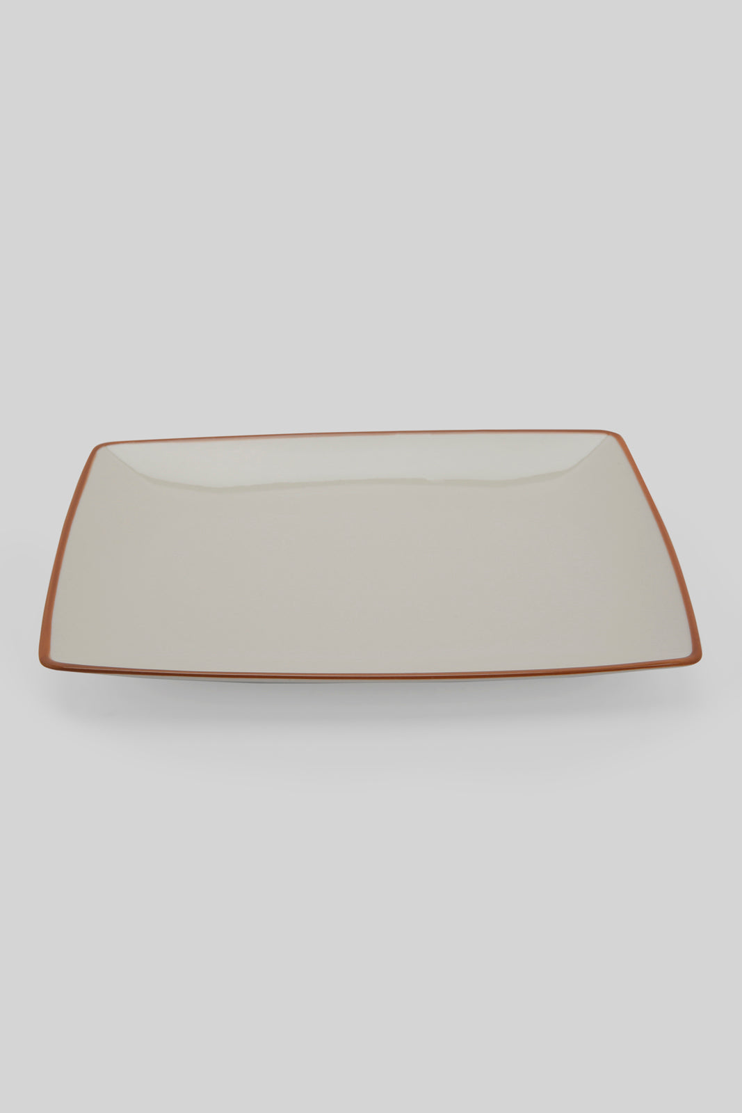 Redtag-White-Porcelain-Embossed-Rectangle-Platter-With-Copper-Border-Category:Plates,-Colour:White,-Deals:New-In,-Filter:Home-Dining,-HMW-DIN-Serveware,-New-In-HMW-DIN,-Non-Sale,-Section:Homewares,-W22B-Home-Dining-