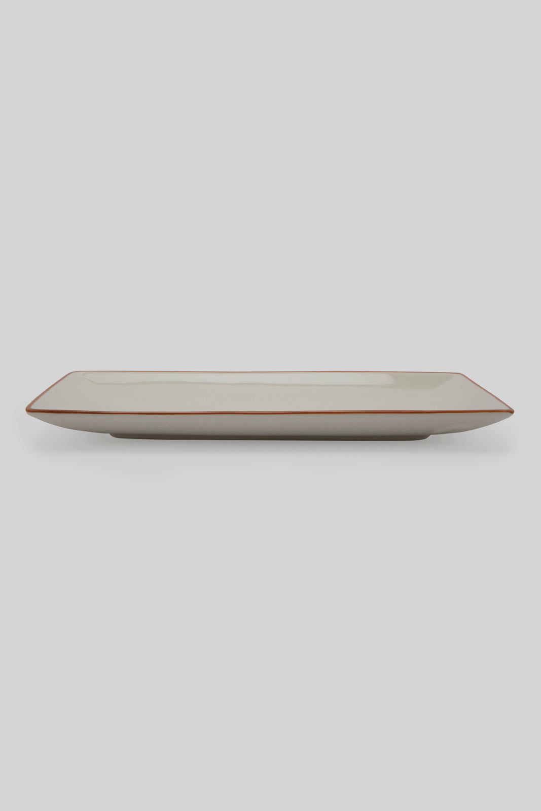 Redtag-White-Porcelain-Embossed-Rectangle-Platter-With-Copper-Border-Category:Plates,-Colour:White,-Deals:New-In,-Filter:Home-Dining,-HMW-DIN-Serveware,-New-In-HMW-DIN,-Non-Sale,-Section:Homewares,-W22B-Home-Dining-