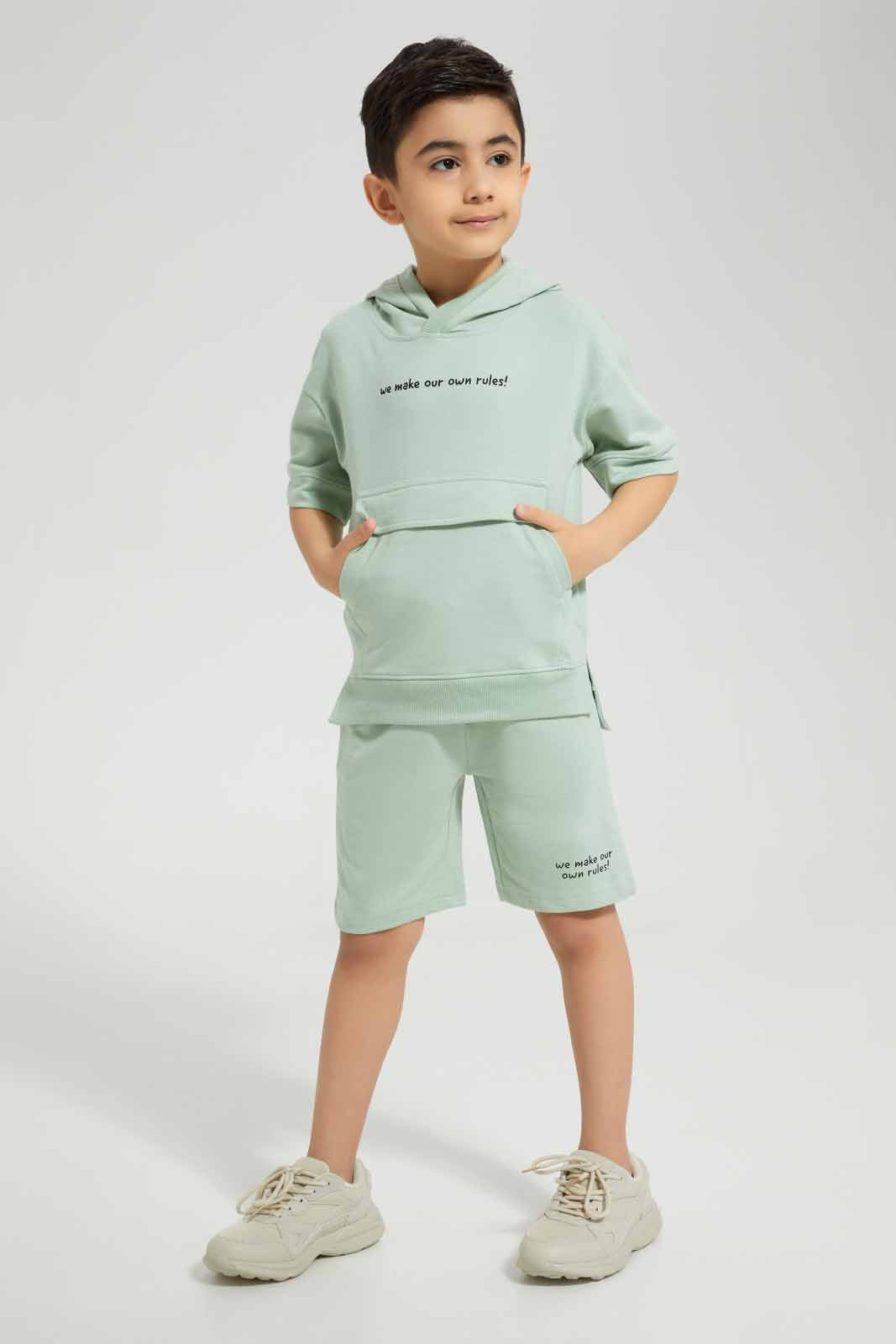 Redtag-Mint-Oversized-Wide-Shoulder-Hooded-Sweatshirt-BOY-Sweatshirts,-Category:Sweatshirts,-Colour:Mint,-Deals:New-In,-Filter:Boys-(2-to-8-Yrs),-New-In-BOY-APL,-Non-Sale,-Section:Boys-(0-to-14Yrs),-W22A-Boys-2 to 8 Years