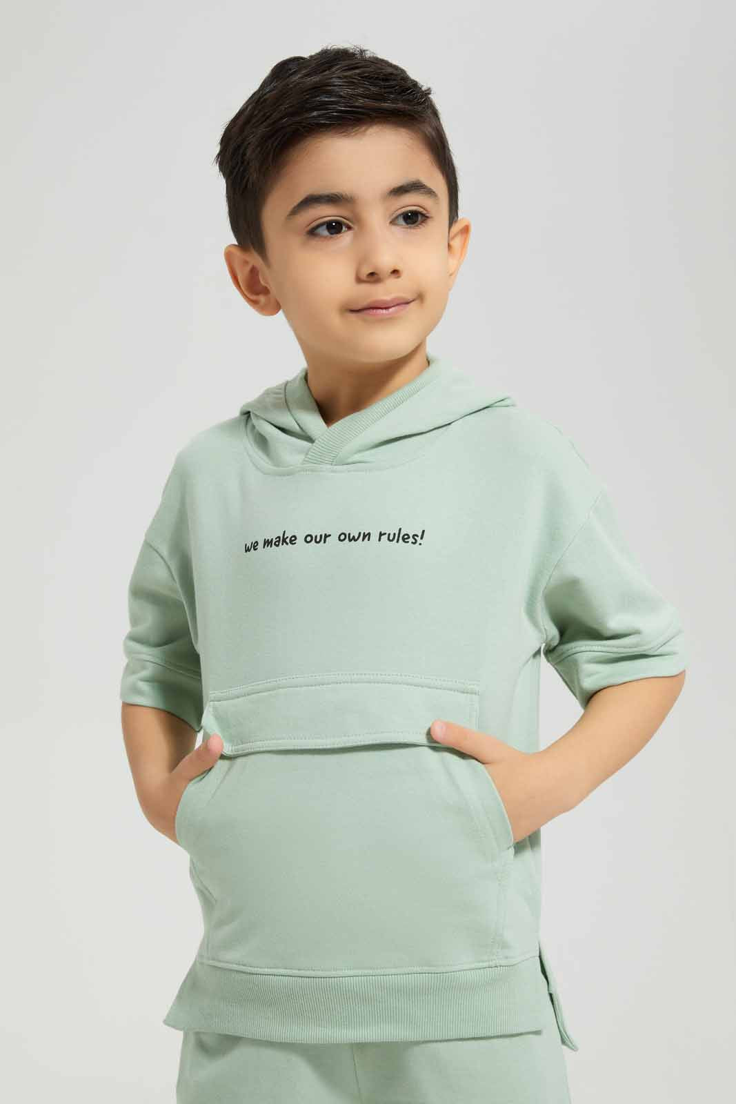 Redtag-Mint-Oversized-Wide-Shoulder-Hooded-Sweatshirt-BOY-Sweatshirts,-Category:Sweatshirts,-Colour:Mint,-Deals:New-In,-Filter:Boys-(2-to-8-Yrs),-New-In-BOY-APL,-Non-Sale,-Section:Boys-(0-to-14Yrs),-W22A-Boys-2 to 8 Years