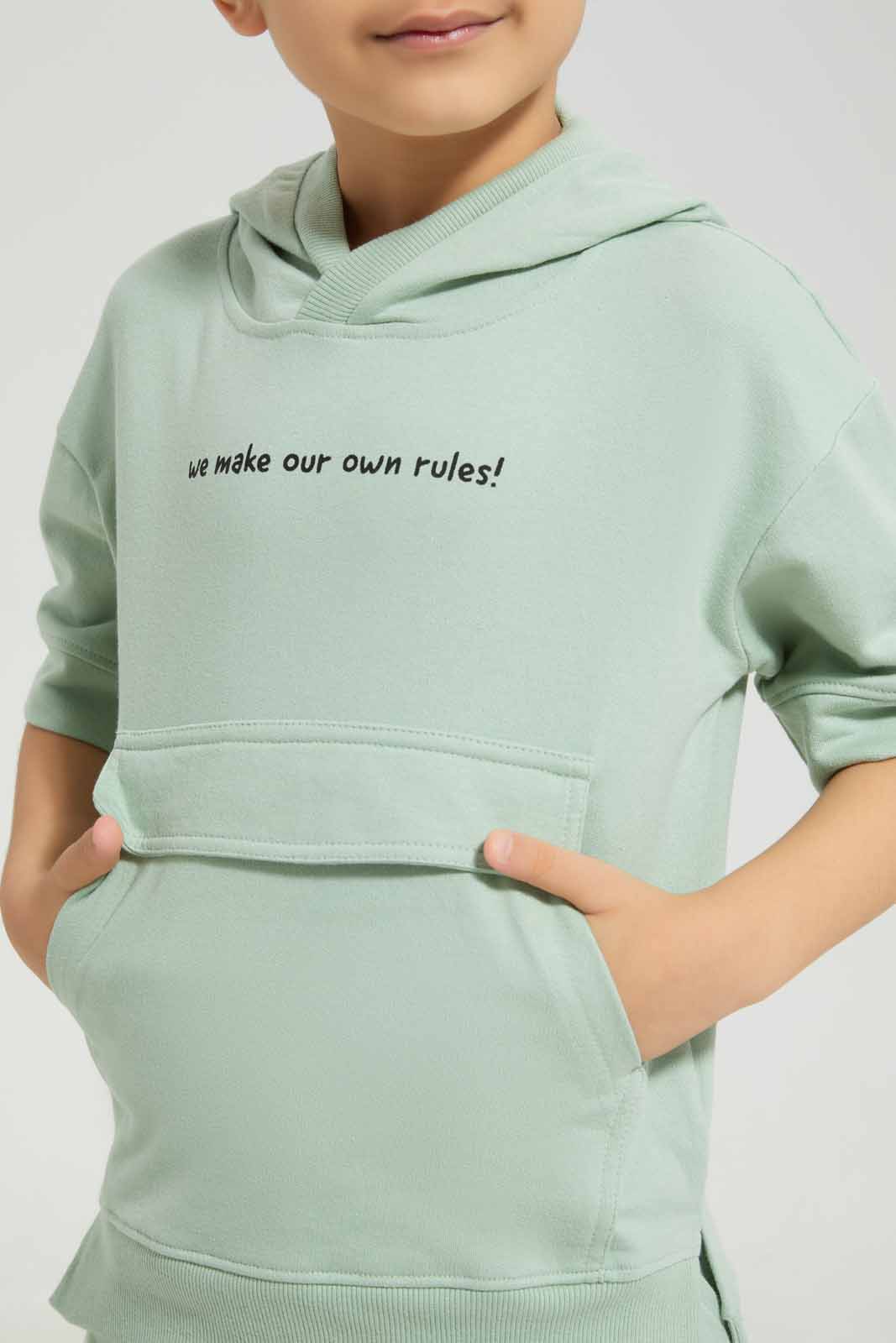 Redtag-Mint-Oversized-Wide-Shoulder-Hooded-Sweatshirt-BOY-Sweatshirts,-Category:Sweatshirts,-Colour:Mint,-Deals:New-In,-Filter:Boys-(2-to-8-Yrs),-New-In-BOY-APL,-Non-Sale,-Section:Boys-(0-to-14Yrs),-W22A-Boys-2 to 8 Years