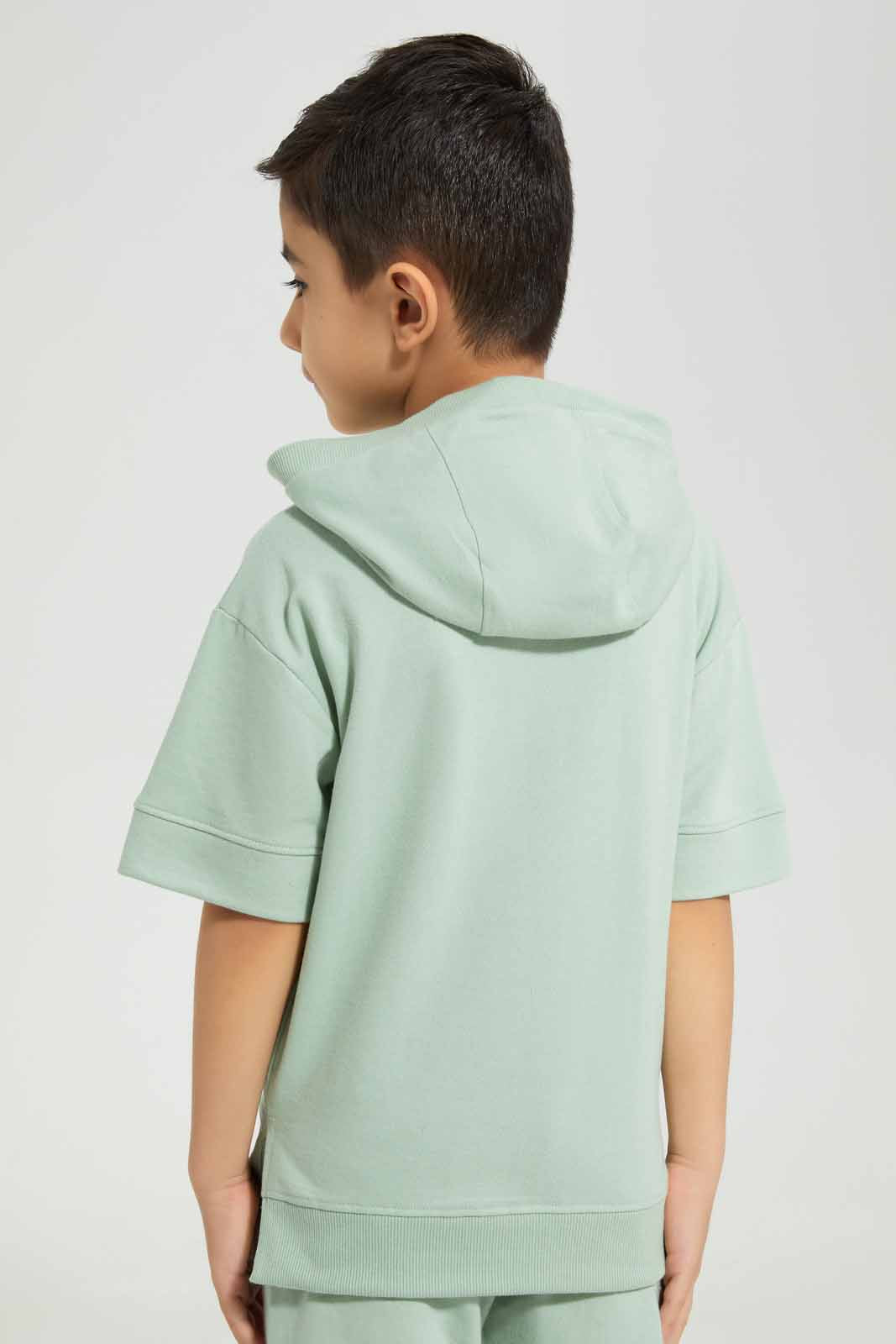 Redtag-Mint-Oversized-Wide-Shoulder-Hooded-Sweatshirt-BOY-Sweatshirts,-Category:Sweatshirts,-Colour:Mint,-Deals:New-In,-Filter:Boys-(2-to-8-Yrs),-New-In-BOY-APL,-Non-Sale,-Section:Boys-(0-to-14Yrs),-W22A-Boys-2 to 8 Years