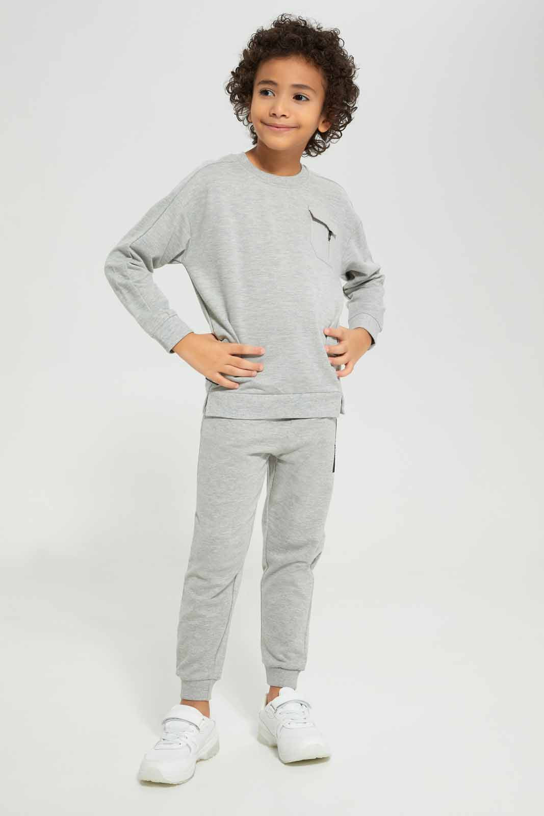 Redtag-Grey-Paneled-Pocket-Oversized-Sweatshirt-BOY-Sweatshirts,-Category:Sweatshirts,-Colour:Grey,-Deals:New-In,-Filter:Boys-(2-to-8-Yrs),-New-In-BOY-APL,-Non-Sale,-Section:Boys-(0-to-14Yrs),-W22A-Boys-2 to 8 Years