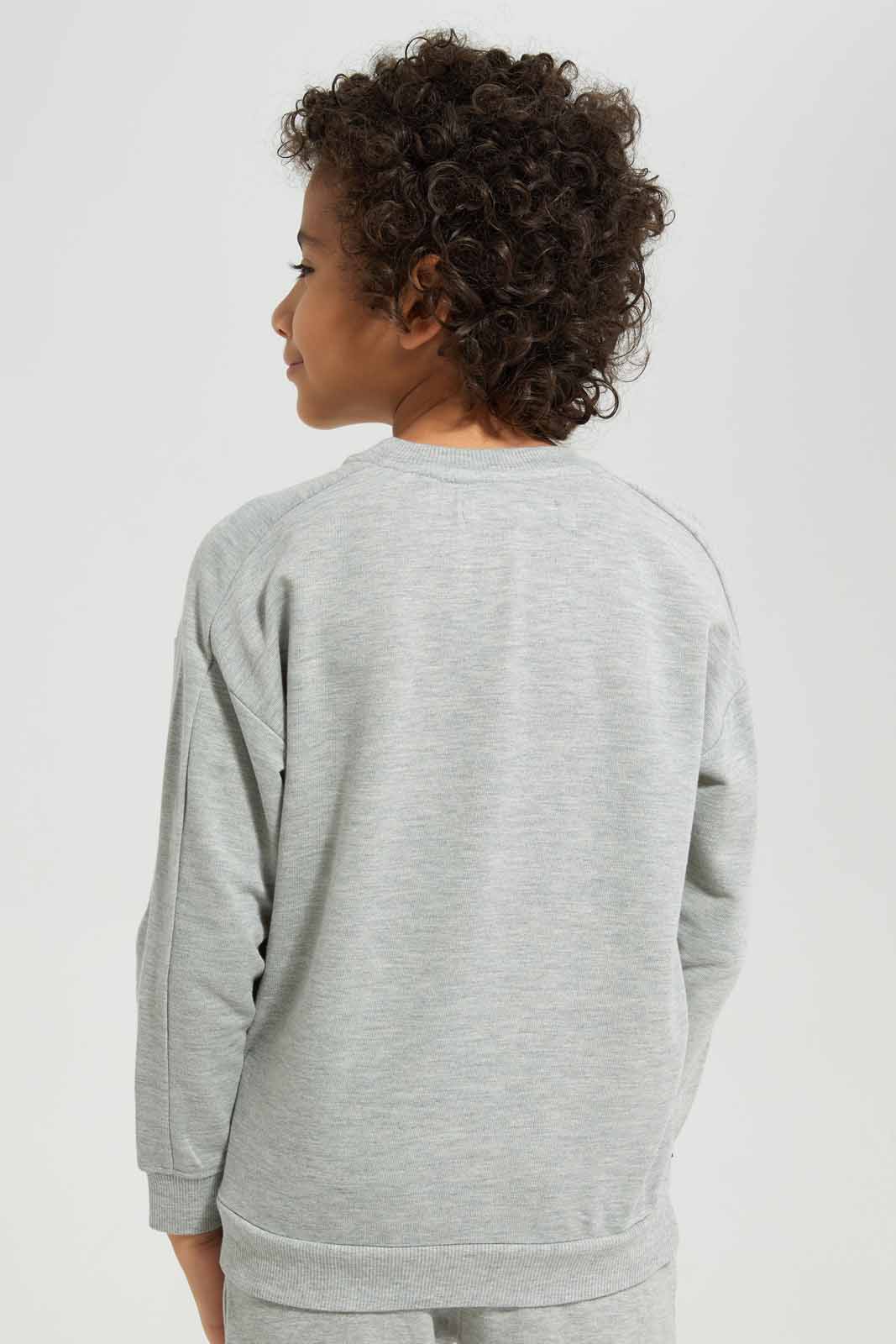 Redtag-Grey-Paneled-Pocket-Oversized-Sweatshirt-BOY-Sweatshirts,-Category:Sweatshirts,-Colour:Grey,-Deals:New-In,-Filter:Boys-(2-to-8-Yrs),-New-In-BOY-APL,-Non-Sale,-Section:Boys-(0-to-14Yrs),-W22A-Boys-2 to 8 Years