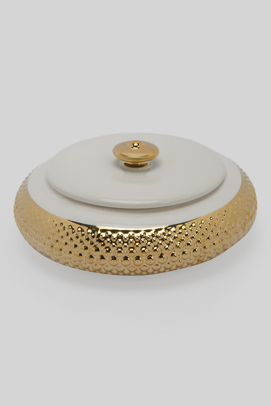 Redtag-White-Ceramic-Dotted-Trinket-Box-Category:Fashion-Box,-Colour:White,-Deals:New-In,-Filter:Home-Decor,-HMW-HOM-Decorative-Accessories,-New-In-HMW-HOM,-Non-Sale,-Section:Homewares,-W22B-Home-Decor-