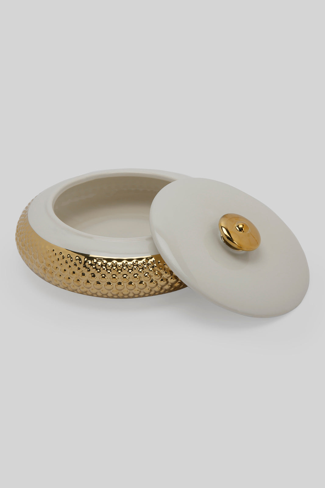 Redtag-White-Ceramic-Dotted-Trinket-Box-Category:Fashion-Box,-Colour:White,-Deals:New-In,-Filter:Home-Decor,-HMW-HOM-Decorative-Accessories,-New-In-HMW-HOM,-Non-Sale,-Section:Homewares,-W22B-Home-Decor-