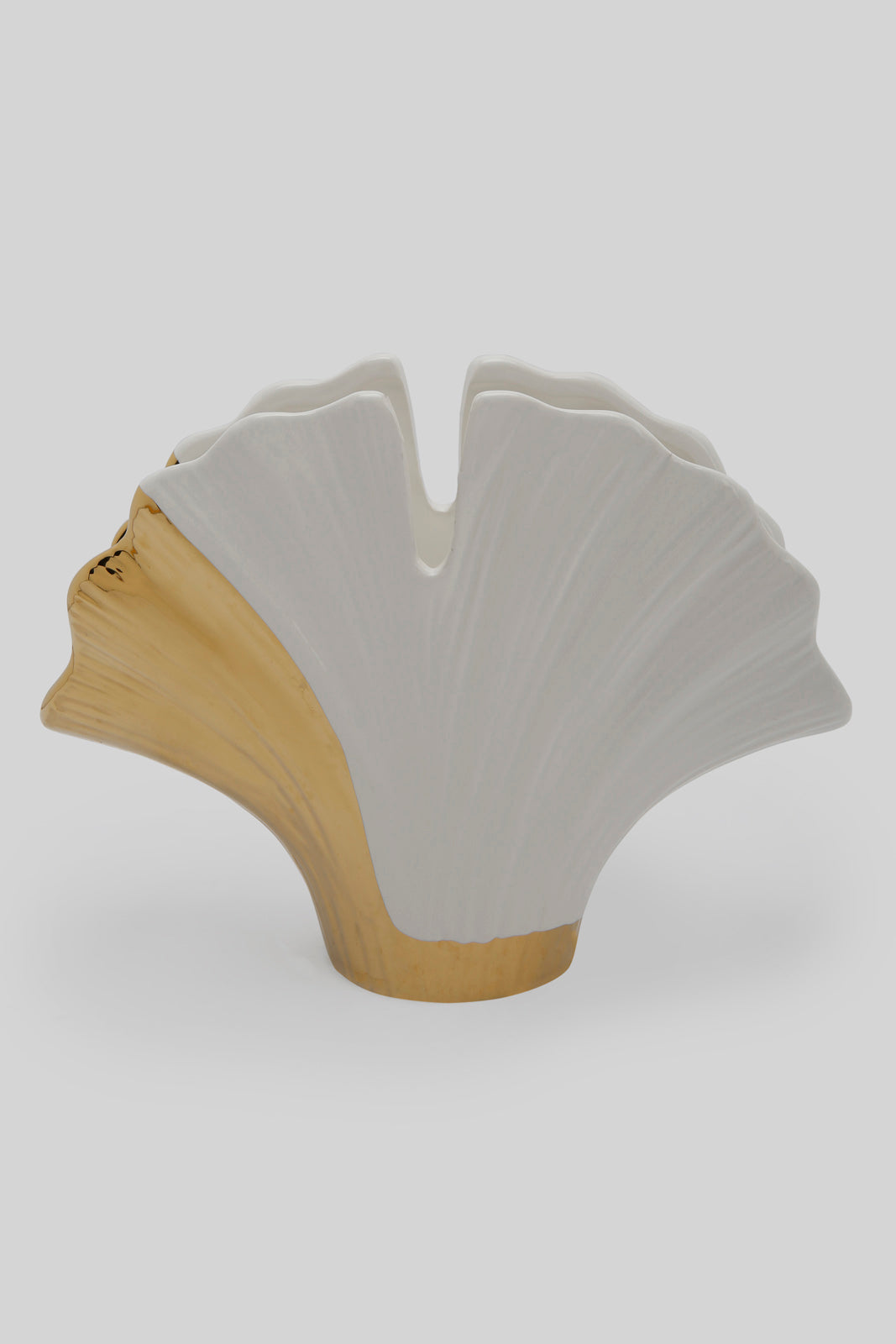 Redtag-White-Ginkgo-Leave-Vase-Category:Plants-&-Flowers,-Colour:White,-Deals:New-In,-Filter:Home-Decor,-HMW-HOM-Decorative-Accessories,-New-In-HMW-HOM,-Non-Sale,-Section:Homewares,-W22B-Home-Decor-
