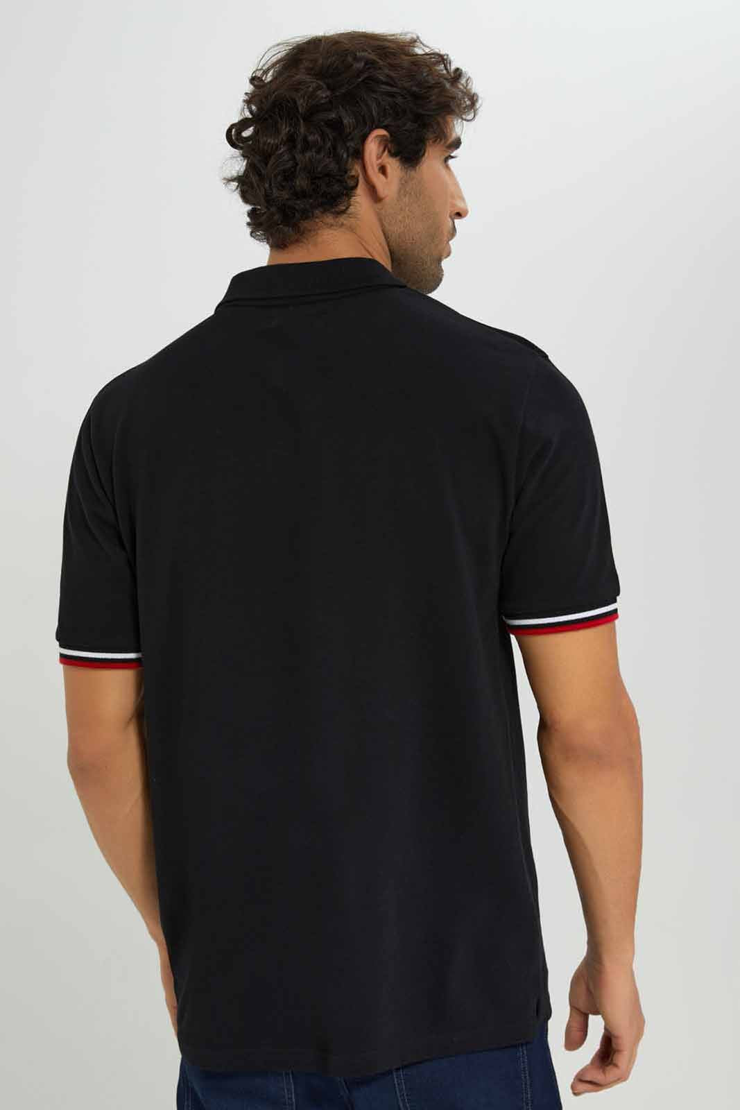 Redtag-Black-Embroidered-Polo-Shirt-Category:Polo-T-Shirts,-Colour:Black,-Deals:New-In,-Filter:Men's-Clothing,-Men-Polo-T-Shirts,-New-In-Men-APL,-Non-Sale,-Section:Men,-TBL,-W22B-Men's-