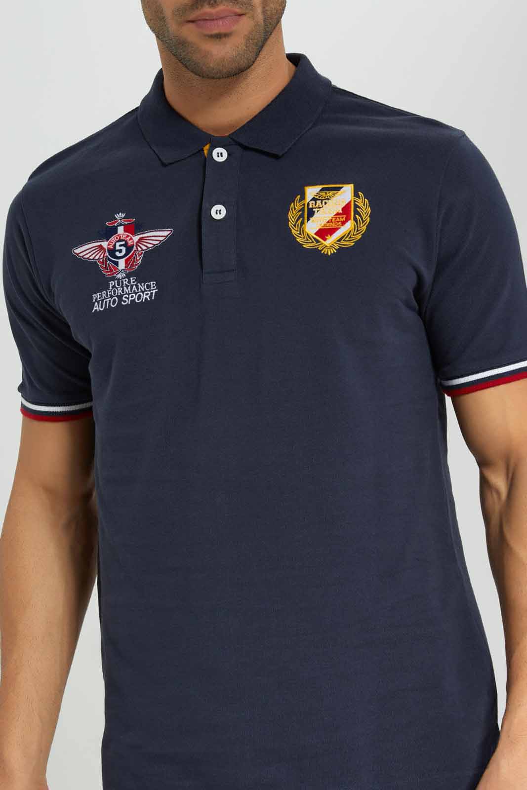 Redtag-Navy-Embroidered-Polo-Shirt-Category:Polo-T-Shirts,-Colour:Navy,-Deals:New-In,-Filter:Men's-Clothing,-Men-Polo-T-Shirts,-New-In-Men-APL,-Non-Sale,-Section:Men,-TBL,-W22B-Men's-