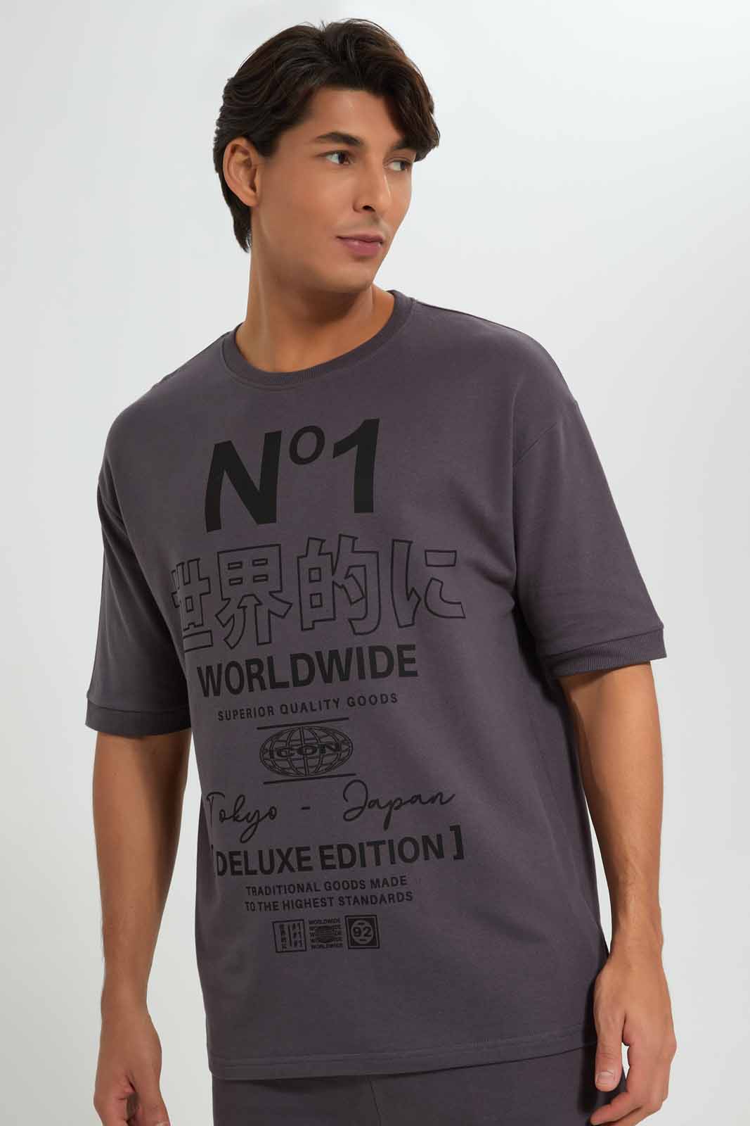 Redtag-Slate-Grey-Lounge-Tee-Category:T-Shirts,-Colour:Charcoal,-Deals:New-In,-Filter:Men's-Clothing,-Men-T-Shirts,-New-In-Men-APL,-Non-Sale,-Section:Men,-W22A-Men's-