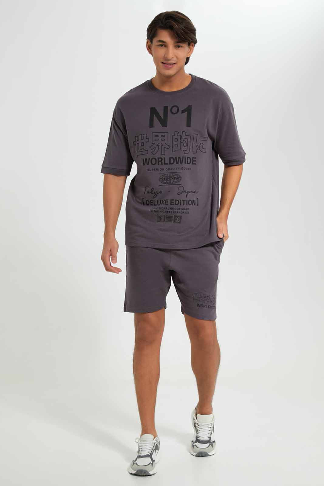 Redtag-Slate-Grey-Lounge-Shorts-Category:Joggers,-Colour:Charcoal,-Deals:New-In,-Filter:Men's-Clothing,-Men-Joggers,-New-In-Men-APL,-Non-Sale,-Section:Men,-W22A--