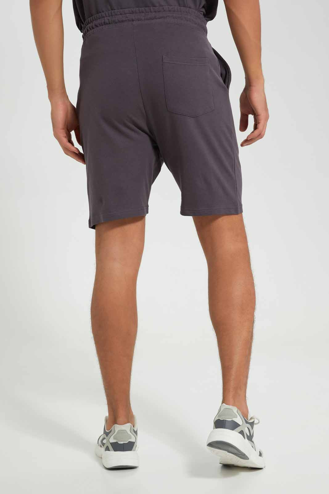 Redtag-Slate-Grey-Lounge-Shorts-Category:Joggers,-Colour:Charcoal,-Deals:New-In,-Filter:Men's-Clothing,-Men-Joggers,-New-In-Men-APL,-Non-Sale,-Section:Men,-W22A--
