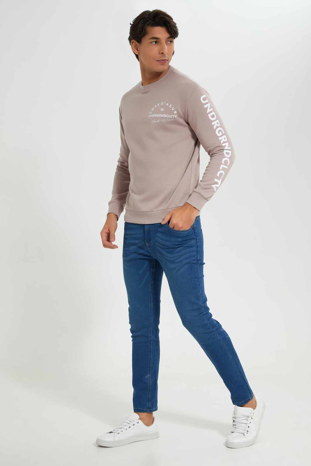 Redtag-Pink-Urban-Sweatshirt-Category:Sweatshirts,-Colour:Apricot,-Deals:New-In,-Filter:Men's-Clothing,-Men-Sweatshirts,-New-In-Men-APL,-Non-Sale,-Section:Men,-W22B-Men's-