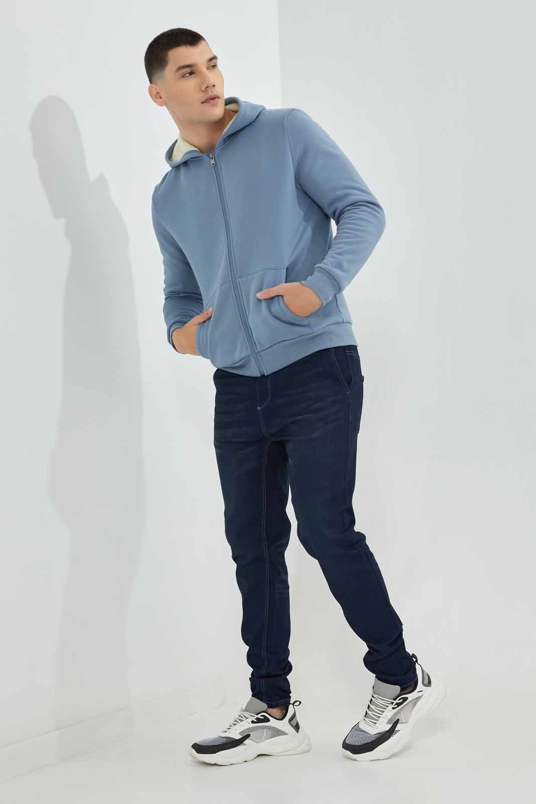 Redtag-Blue-Sherpa-Hoody-Category:Sweatshirts,-Colour:Blue,-Deals:New-In,-EHW,-Filter:Men's-Clothing,-Men-Sweatshirts,-New-In-Men-APL,-Non-Sale,-Section:Men,-W22B-Men's-