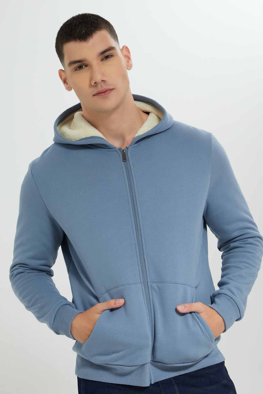 Redtag-Blue-Sherpa-Hoody-Category:Sweatshirts,-Colour:Blue,-Deals:New-In,-EHW,-Filter:Men's-Clothing,-Men-Sweatshirts,-New-In-Men-APL,-Non-Sale,-Section:Men,-W22B-Men's-