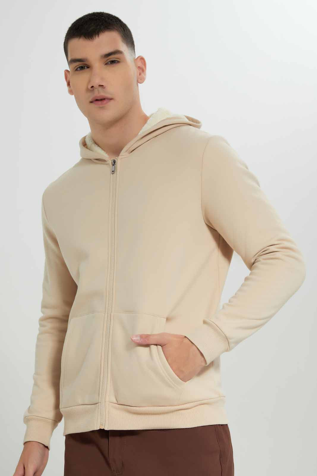 Redtag-Beige-Sherpa-Hoody-Category:Sweatshirts,-Colour:Beige,-Deals:New-In,-EHW,-Filter:Men's-Clothing,-Men-Sweatshirts,-New-In-Men-APL,-Non-Sale,-Section:Men,-W22B-Men's-