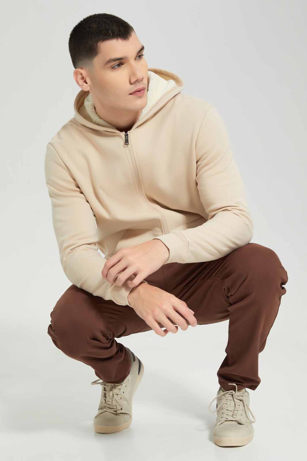 Redtag-Beige-Sherpa-Hoody-Category:Sweatshirts,-Colour:Beige,-Deals:New-In,-EHW,-Filter:Men's-Clothing,-Men-Sweatshirts,-New-In-Men-APL,-Non-Sale,-Section:Men,-W22B-Men's-