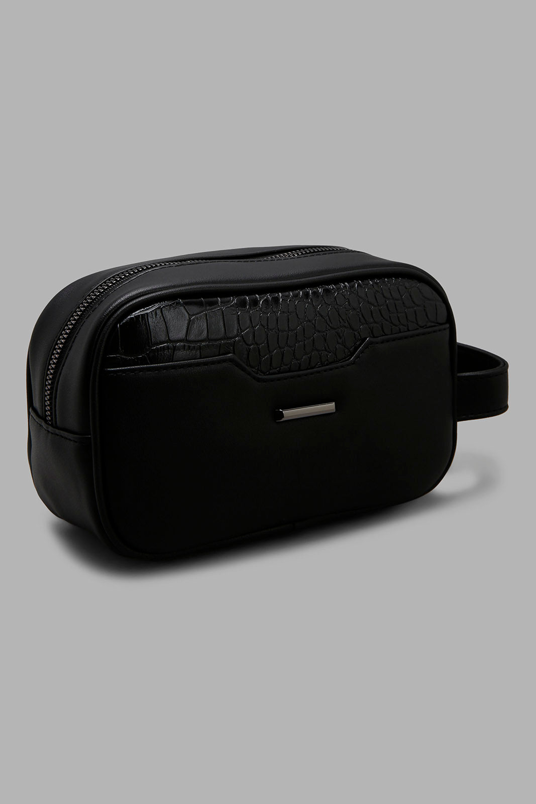 Redtag-Black-Toiletry-Pouches-With-Category:Pouches,-Colour:Black,-Filter:Men's-Accessories,-Men-Pouches,-New-In,-New-In-Men-ACC,-Non-Sale,-Section:Men,-W22A-Men's-