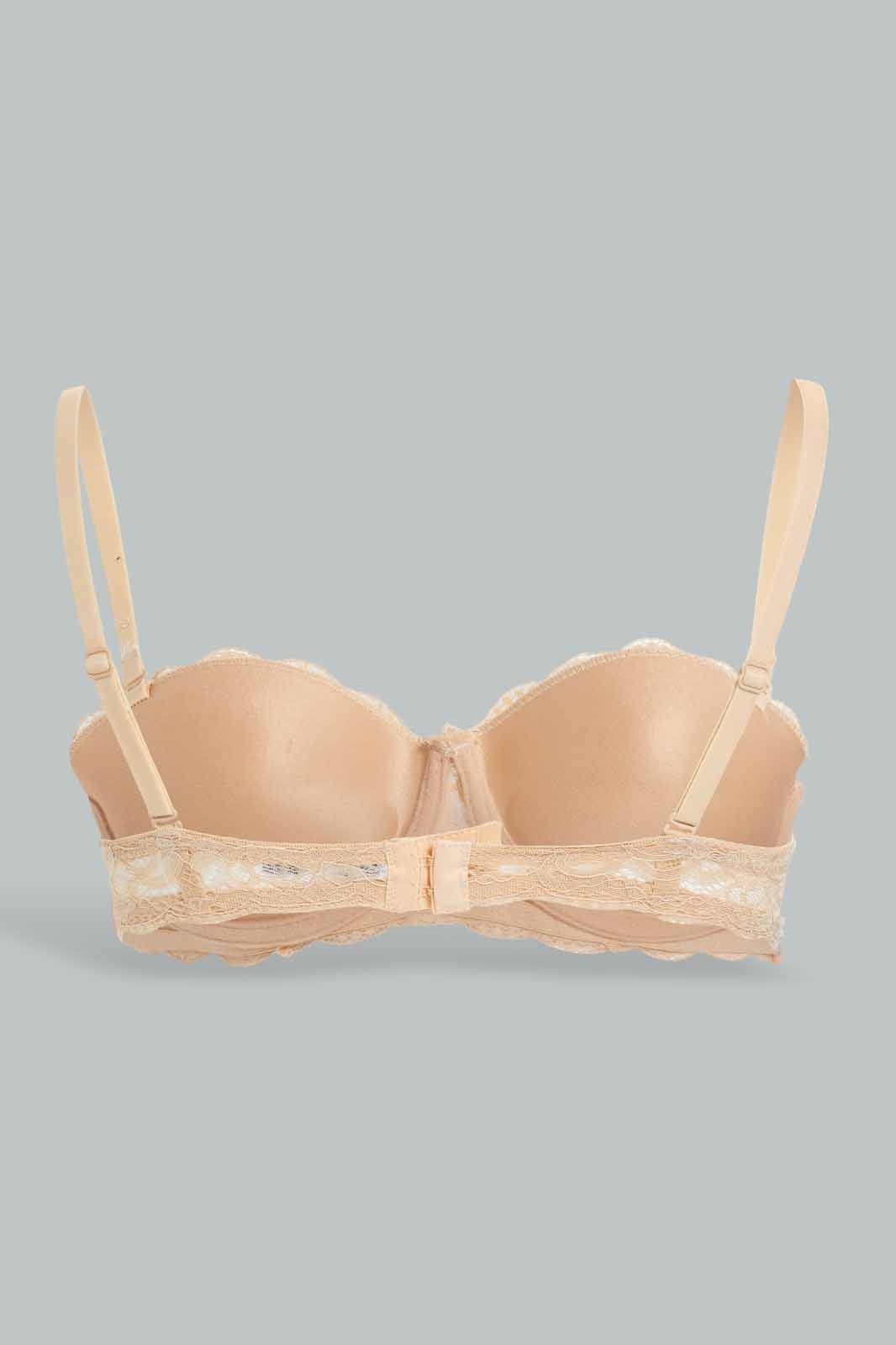 Redtag-Black/Beige-Plain-Lace-Paddeed-Push-Up-Bra-(2-Pack)-Category:Bras,-Colour:Assorted,-Deals:New-In,-Dept:Ladieswear,-Filter:Women's-Clothing,-New-In-Women-APL,-Non-Sale,-Section:Women,-W22A,-Women-Bras--