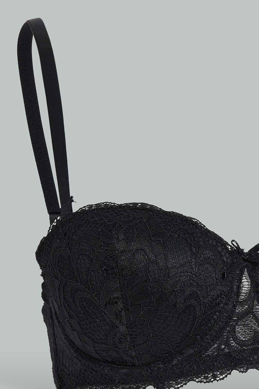 Redtag-Black/Beige-Plain-Lace-Paddeed-Push-Up-Bra-(2-Pack)-Category:Bras,-Colour:Assorted,-Deals:New-In,-Dept:Ladieswear,-Filter:Women's-Clothing,-New-In-Women-APL,-Non-Sale,-Section:Women,-W22A,-Women-Bras--