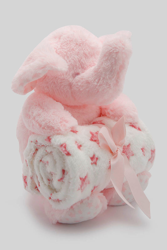 Redtag-Pink-Bear/Elephant/Dog-3-Soft-Baby-Blanket-365,-Category:Newborn-Accessories,-Colour:Pink,-Filter:Newborn-Accessories,-NBN-Newborn-Accessories,-New-In,-New-In-NBN-ACC,-Non-Sale,-Section:Boys-(0-to-14Yrs)-New-Born-Baby-