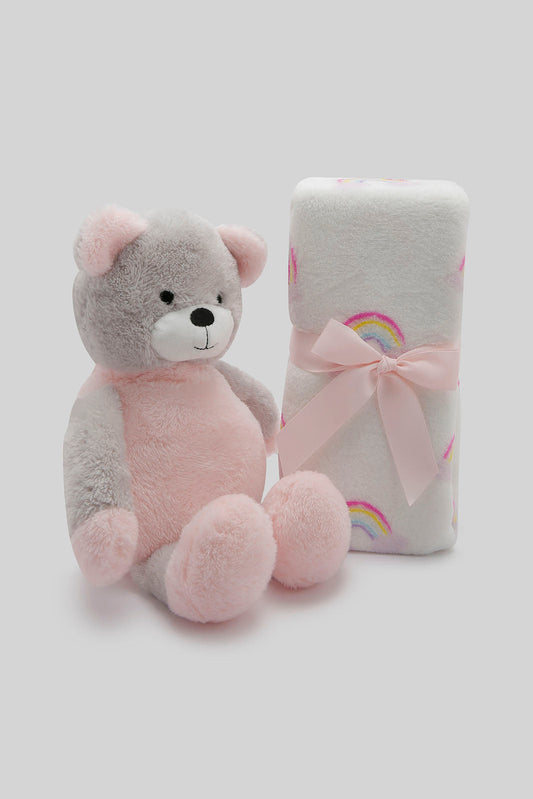Redtag-Assorted-Bear/Dog/Rabbit-3-Soft-Baby-Blanket-365,-Category:Newborn-Accessories,-Colour:Assorted,-Filter:Newborn-Accessories,-NBN-Newborn-Accessories,-New-In,-New-In-NBN-ACC,-Non-Sale,-Section:Boys-(0-to-14Yrs)-New-Born-Baby-