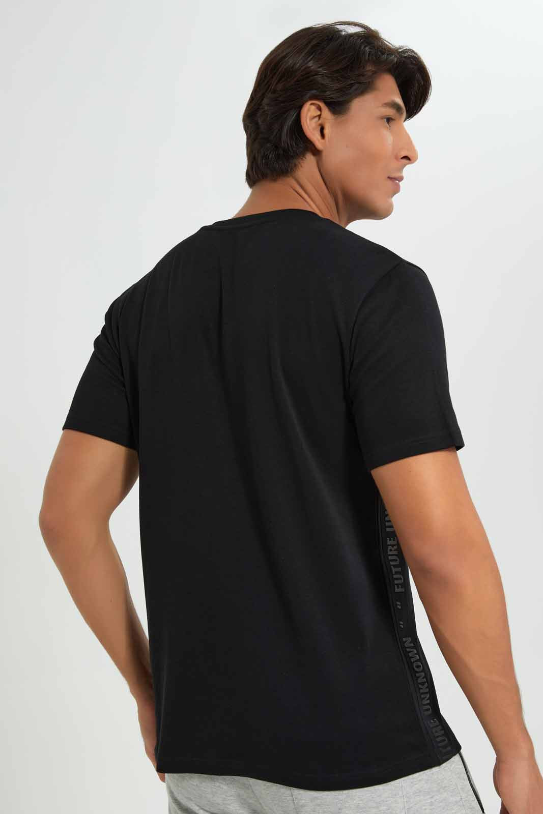 Redtag-Black-Tee-Category:T-Shirts,-Colour:Black,-Deals:New-In,-Filter:Men's-Clothing,-KSH,-Men-T-Shirts,-New-In-Men-APL,-Non-Sale,-Section:Men,-W22A-Men's-