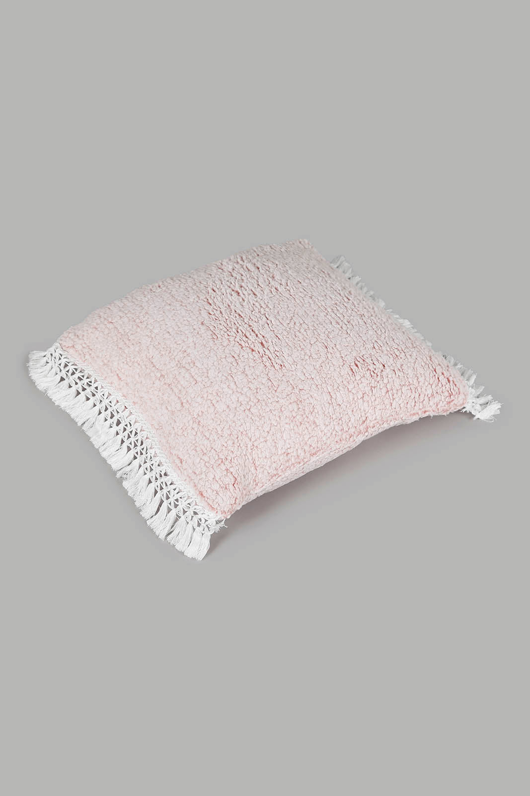 Redtag-Pink-Cushion-With-Lace-Category:Cushions,-Colour:Pink,-Deals:New-In,-Filter:Home-Bedroom,-HMW-BED-Cushions,-New-In-HMW-BED,-Non-Sale,-Section:Homewares,-W22A-Home-Bedroom-