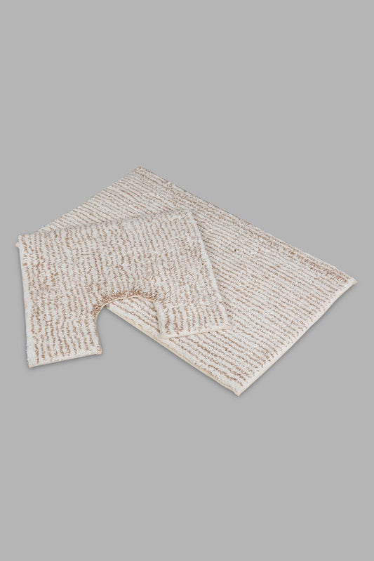 Redtag-Beige-Bathmat-(2-Piece)-Category:Bathmats,-Colour:Beige,-Deals:New-In,-Filter:Home-Bathroom,-HMW-BAC-Bath-Accessories,-New-In-HMW-BAC,-Non-Sale,-Section:Homewares,-W22B-Home-Bathroom-