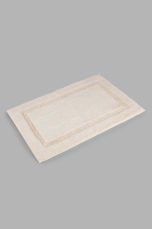 Redtag-Beige-Tufted-Bathmat-Category:Bathmats,-Colour:Beige,-Deals:New-In,-Filter:Home-Bathroom,-HMW-BAC-Bath-Accessories,-New-In-HMW-BAC,-Non-Sale,-Section:Homewares,-W22B-Home-Bathroom-