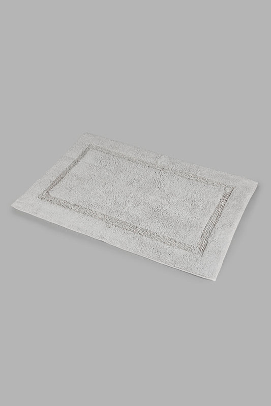 Redtag-Grey-Tufted-Bathmat-Category:Bathmats,-Colour:Grey,-Deals:New-In,-Filter:Home-Bathroom,-HMW-BAC-Bath-Accessories,-New-In-HMW-BAC,-Non-Sale,-Section:Homewares,-W22B-Home-Bathroom-