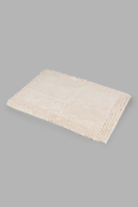 Redtag-Beige-Tufted-Frill-Bathmat-Category:Bathmats,-Colour:Beige,-Deals:New-In,-Filter:Home-Bathroom,-HMW-BAC-Bath-Accessories,-New-In-HMW-BAC,-Non-Sale,-Section:Homewares,-W22B-Home-Bathroom-