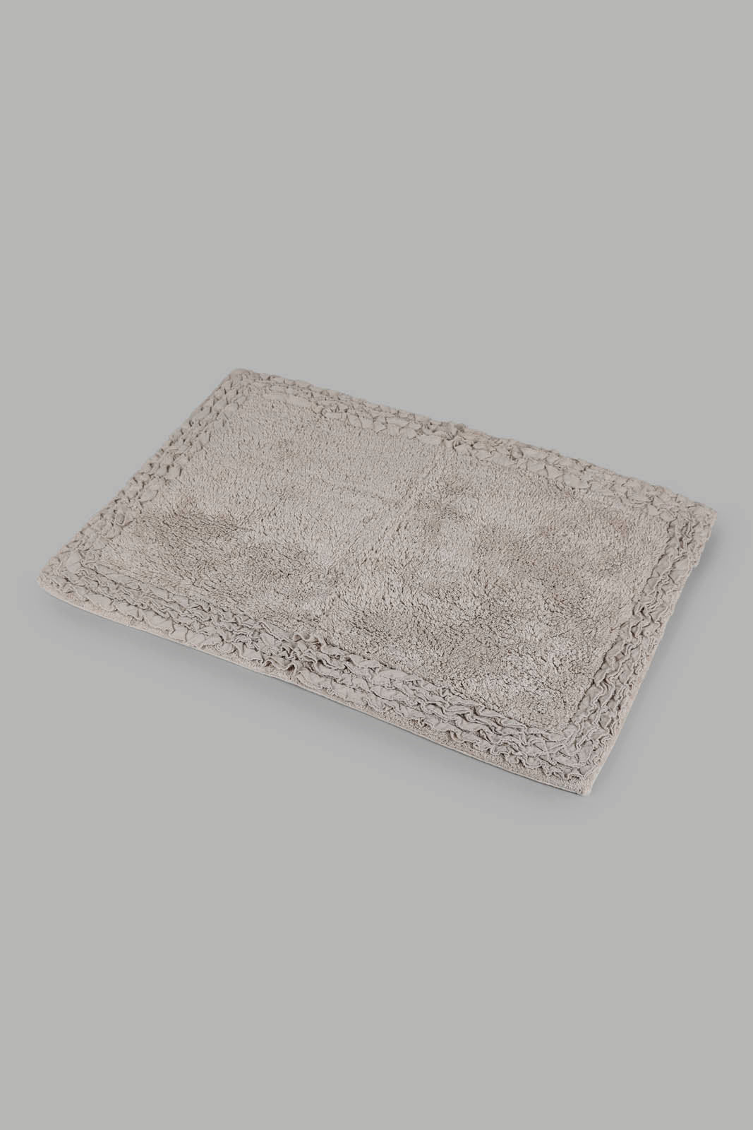 Redtag-Grey-Tufted-Frill-Bathmat-Category:Bathmats,-Colour:Grey,-Deals:New-In,-Filter:Home-Bathroom,-HMW-BAC-Bath-Accessories,-New-In-HMW-BAC,-Non-Sale,-Section:Homewares,-W22B-Home-Bathroom-