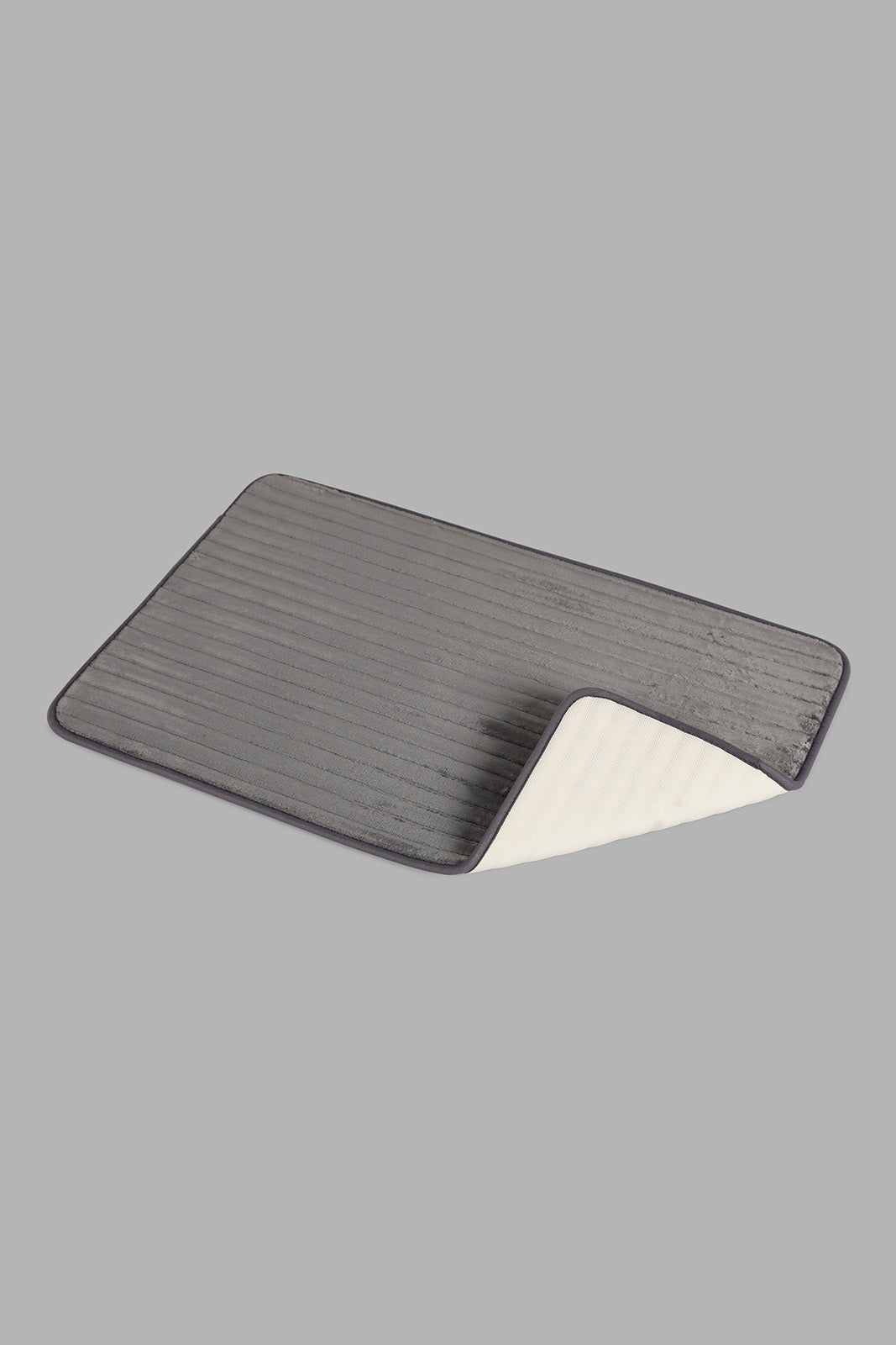 Redtag-Grey-Memory-Foam-Bath-Mat-Category:Bathmats,-Colour:Grey,-Deals:New-In,-Dept:Home,-Filter:Home-Bathroom,-HMW-BAC-Bath-Accessories,-New-In-HMW-BAC,-Non-Sale,-Section:Homewares,-W22B-Home-Bathroom-