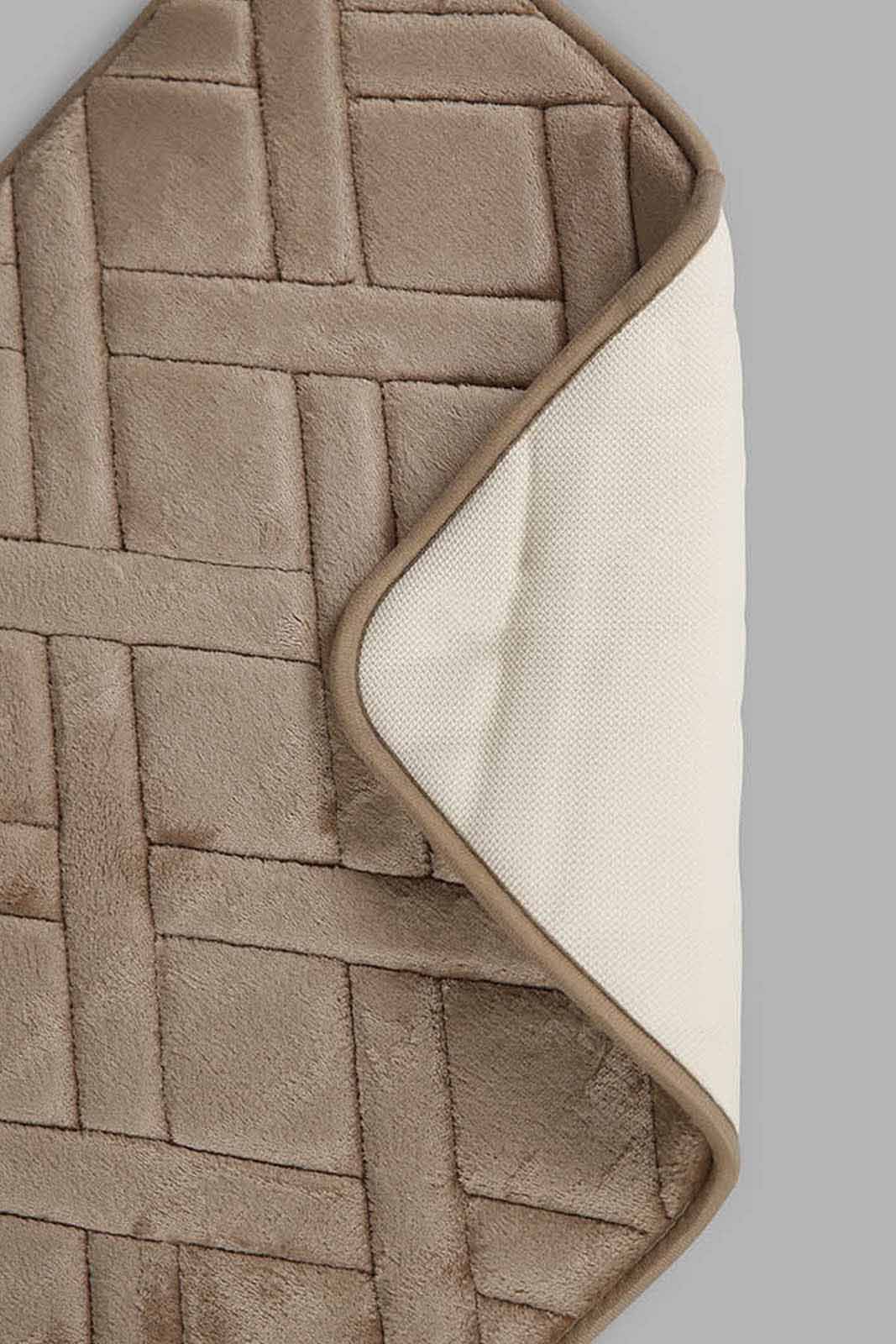 Redtag-Taupe-Memory-Foam-Bath-Mat-Category:Bathmats,-Colour:Taupe,-Deals:New-In,-Dept:Home,-Filter:Home-Bathroom,-HMW-BAC-Bath-Accessories,-New-In-HMW-BAC,-Non-Sale,-Section:Homewares,-W22B-Home-Bathroom-