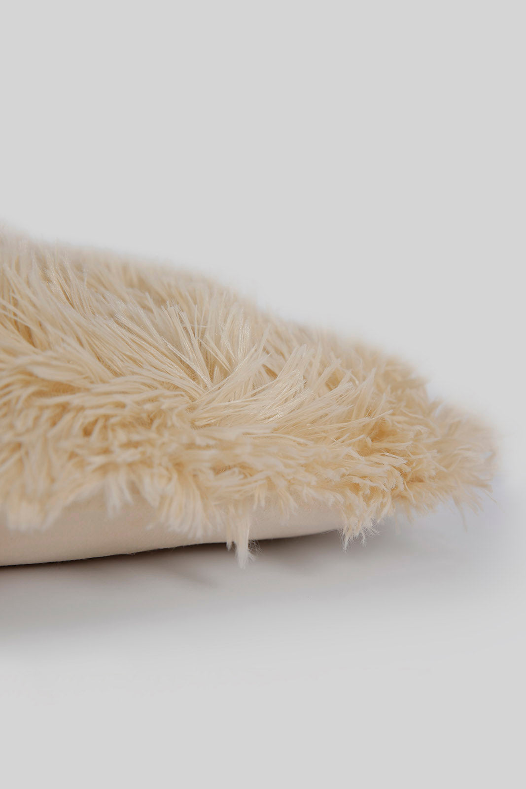 Redtag-Beige-Fur-Cushion-Category:Cushions,-Colour:Beige,-Deals:New-In,-Dept:Home,-Filter:Home-Bedroom,-HMW-BED-Cushions,-New-In-HMW-BED,-Non-Sale,-Section:Homewares,-W22A-Home-Bedroom-