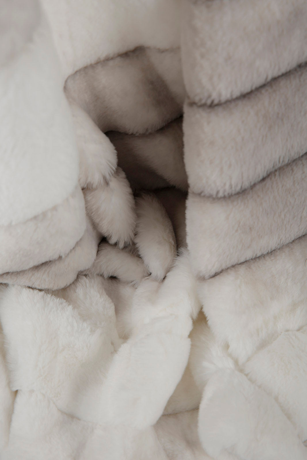Redtag-White-With-Grey-Stripes-Fur-Throw-Category:Throws,-Colour:White,-Deals:New-In,-Filter:Home-Bedroom,-HMW-BED-Throws,-New-In-HMW-BED,-Non-Sale,-Section:Homewares,-W22A-Home-Bedroom-