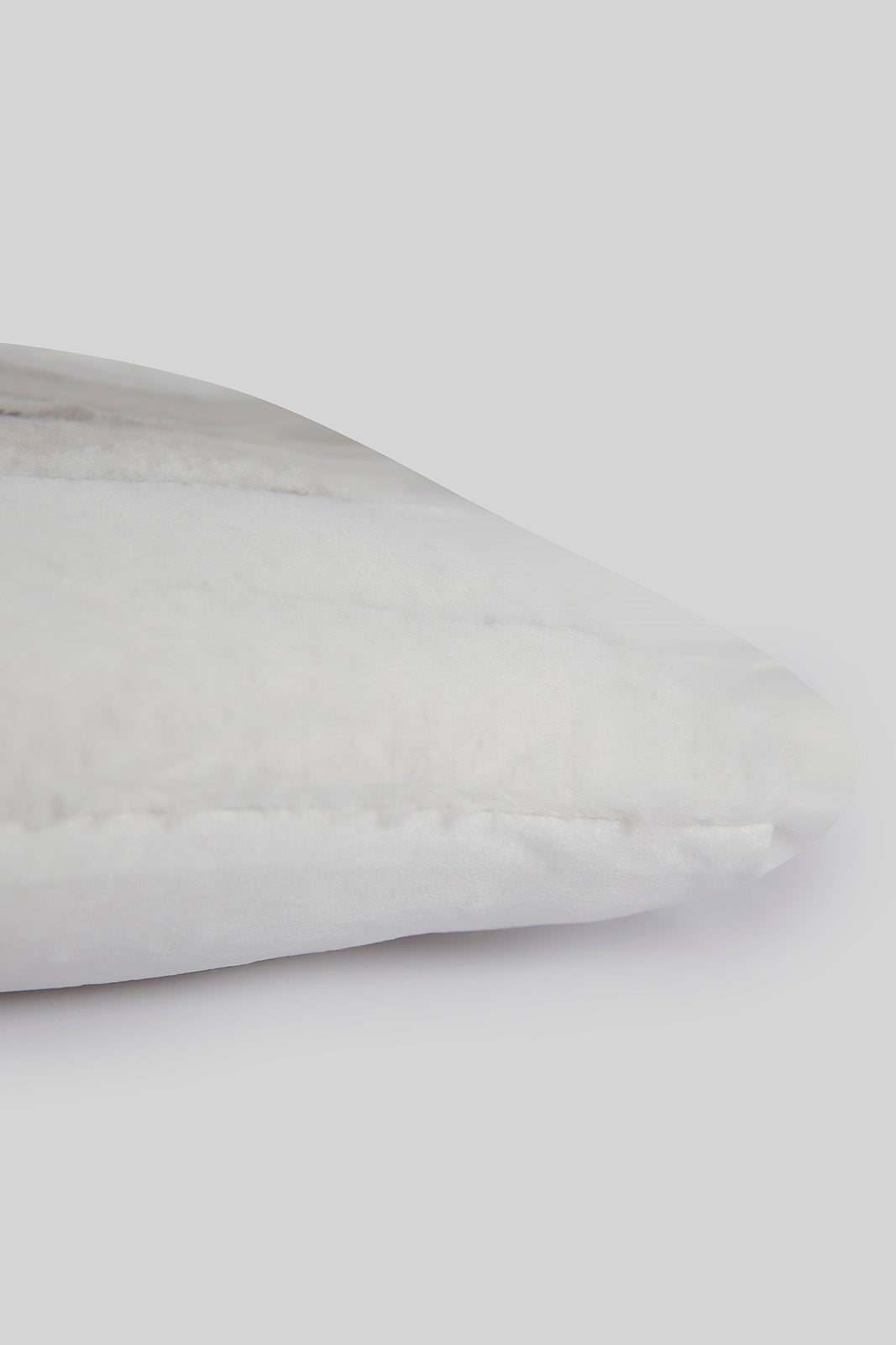 Redtag-White-With-Grey-Stripes-Fur-Cushion-Category:Cushions,-Colour:White,-Deals:New-In,-Dept:Home,-Filter:Home-Bedroom,-HMW-BED-Cushions,-New-In-HMW-BED,-Non-Sale,-Section:Homewares,-W22A-Home-Bedroom-