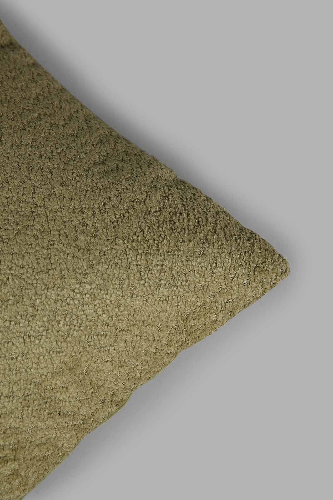 Redtag-Green-Textured-Jacquard-Cushion-Category:Cushions,-Colour:Green,-Deals:New-In,-Filter:Home-Bedroom,-HMW-BED-Cushions,-New-In-HMW-BED,-Non-Sale,-Section:Homewares,-W22A-Home-Bedroom-