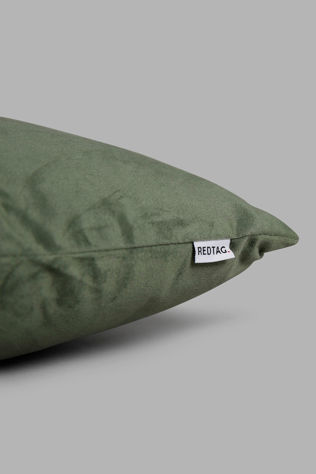 Redtag-Green-Patchwork-Jacquard-Cushion-Category:Cushions,-Colour:Green,-Deals:New-In,-Filter:Home-Bedroom,-HMW-BED-Cushions,-New-In-HMW-BED,-Non-Sale,-Section:Homewares,-W22A-Home-Bedroom-