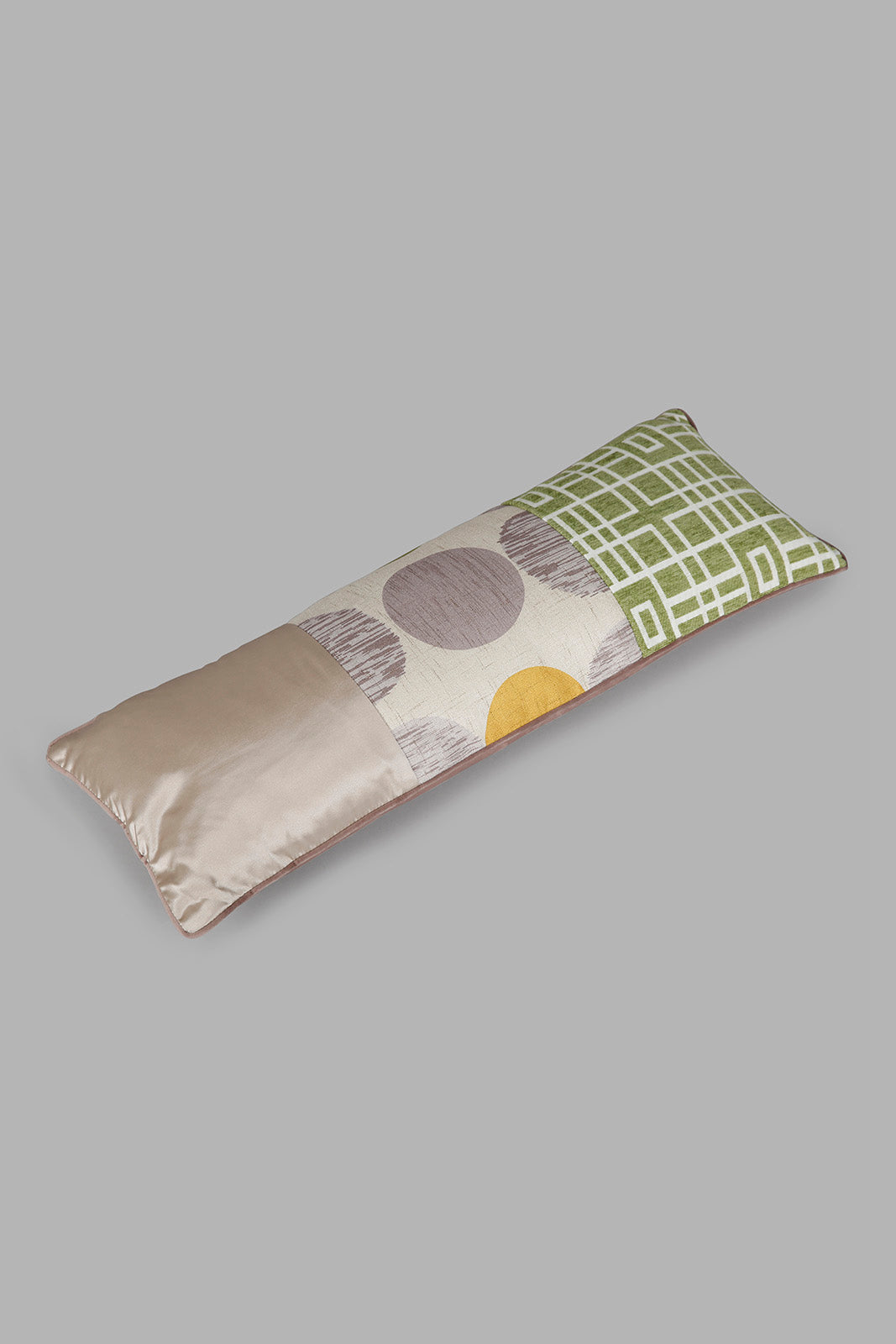 Redtag-Multi-Colour-Patchwork-Long-Cushion-Category:Cushions,-Colour:Multicolour,-Deals:New-In,-Filter:Home-Bedroom,-HMW-BED-Cushions,-New-In-HMW-BED,-Non-Sale,-Section:Homewares,-W22A-Home-Bedroom-