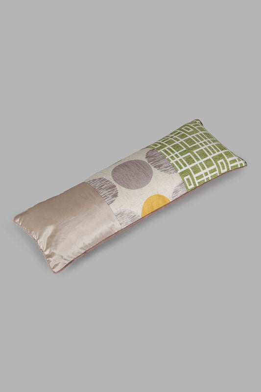 Redtag-Multi-Colour-Patchwork-Long-Cushion-Category:Cushions,-Colour:Multicolour,-Deals:New-In,-Filter:Home-Bedroom,-HMW-BED-Cushions,-New-In-HMW-BED,-Non-Sale,-Section:Homewares,-W22A-Home-Bedroom-