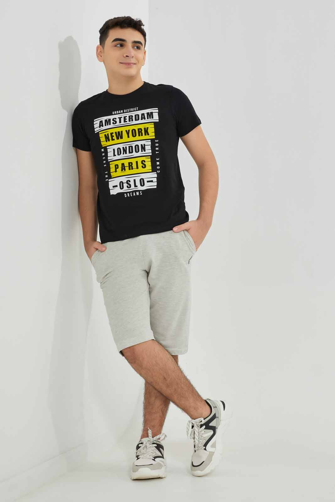 Redtag-Ecru-Mel-Pique-Active-Shorts-BSR-Shorts,-Category:Shorts,-Colour:Ecru,-Deals:New-In,-Filter:Senior-Boys-(8-to-14-Yrs),-New-In-BSR-APL,-Non-Sale,-Section:Boys-(0-to-14Yrs),-TBL,-W22A-Senior-Boys-9 to 14 Years