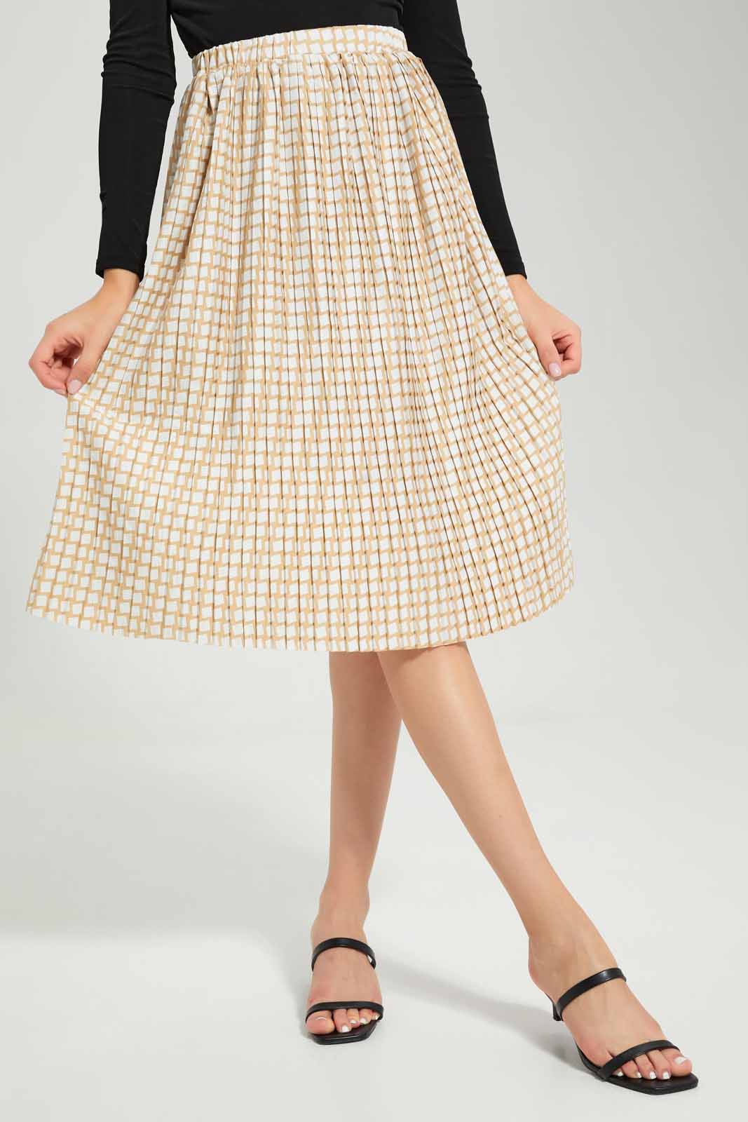 Redtag-Assorted-Printred-Pleated-Skirt-Category:Skirts,-Colour:Assorted,-Deals:New-In,-Filter:Women's-Clothing,-New-In-Women-APL,-Non-Sale,-Section:Women,-W22A,-Women-Skirts-Women's-
