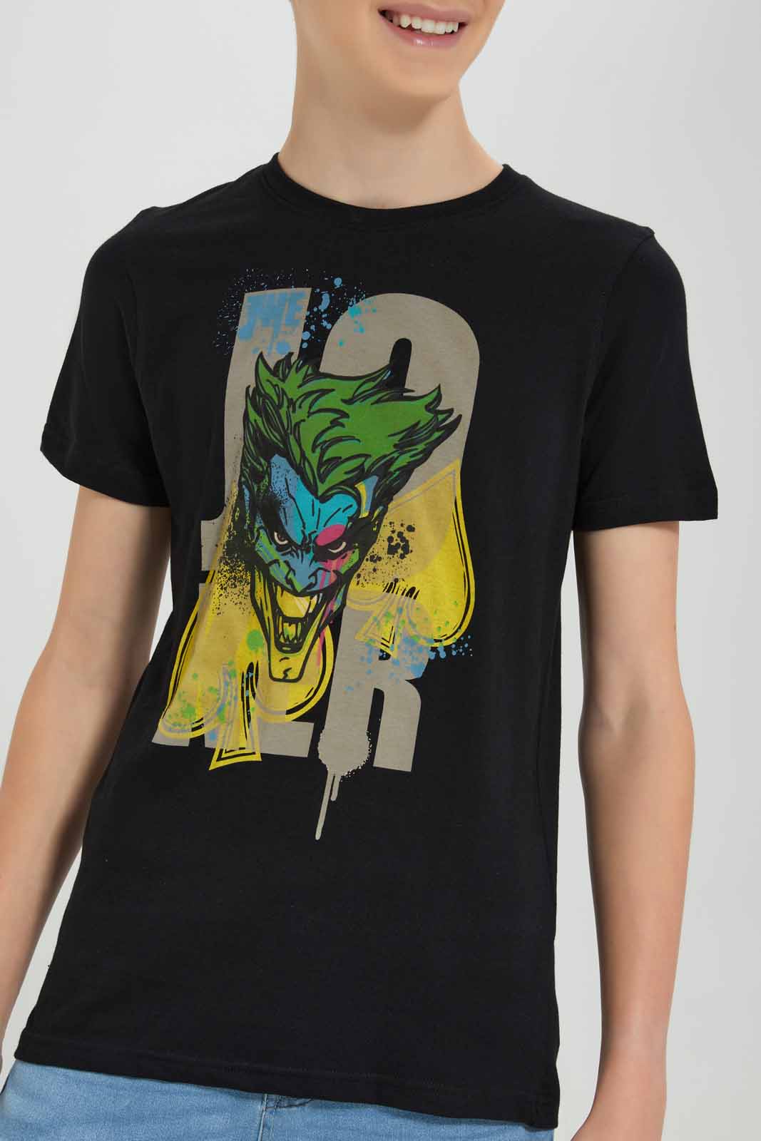 Redtag-Black-Panther-Tee-BSR-T-Shirts,-Category:T-Shirts,-Colour:Black,-Deals:New-In,-Filter:Senior-Boys-(8-to-14-Yrs),-New-In-BSR-APL,-Non-Sale,-Section:Boys-(0-to-14Yrs),-TBL,-W22A-Senior-Boys-9 to 14 Years