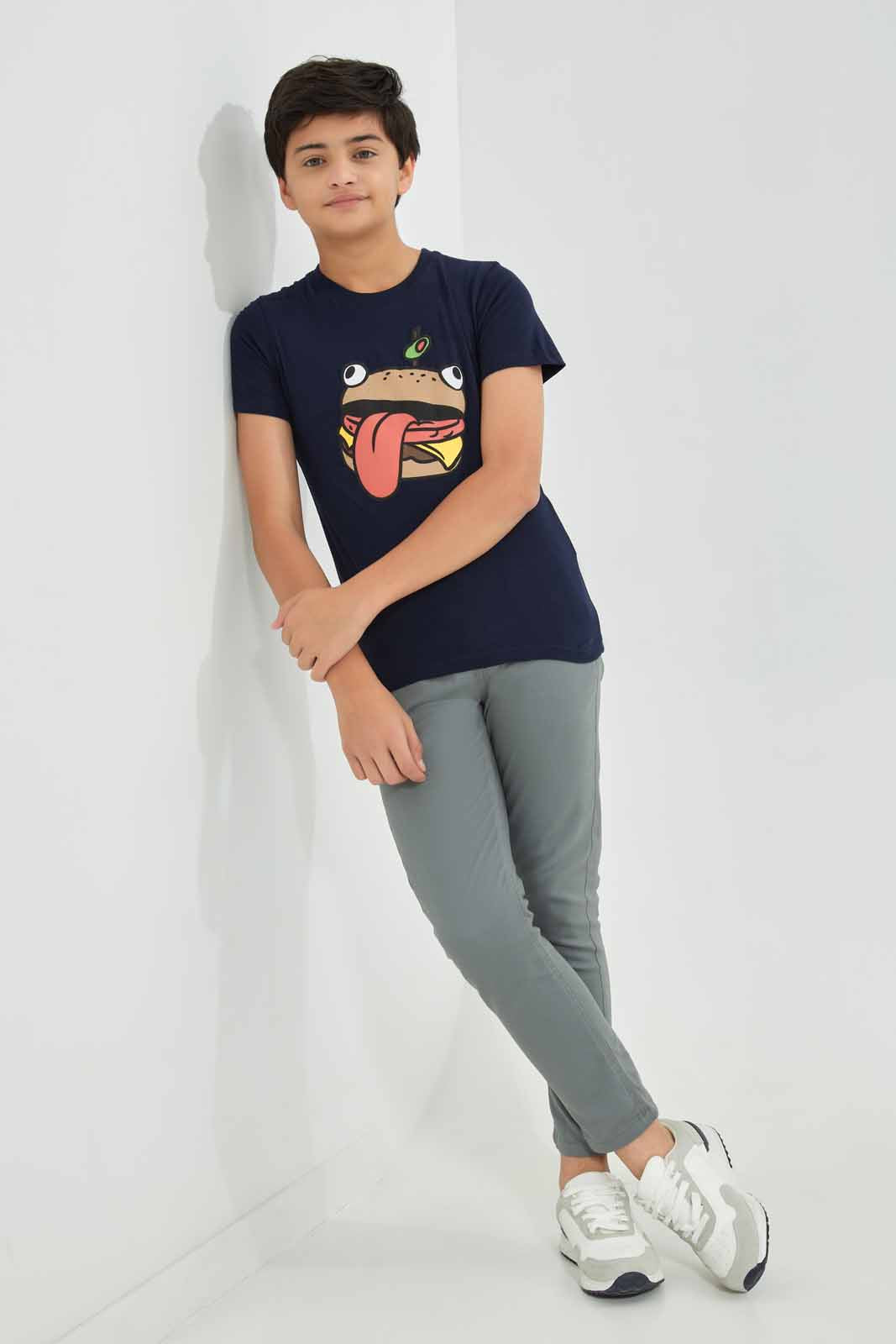 Redtag-Navy-Fortnite-Tee-BSR-T-Shirts,-Category:T-Shirts,-Colour:Navy,-Deals:New-In,-Filter:Senior-Boys-(8-to-14-Yrs),-New-In-BSR-APL,-Non-Sale,-Section:Boys-(0-to-14Yrs),-TBL,-W22A-Senior-Boys-9 to 14 Years